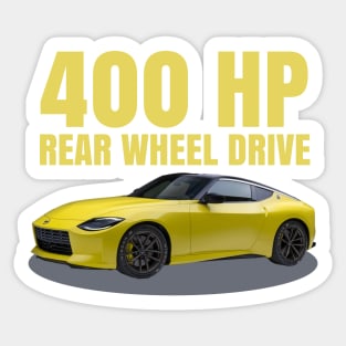 400 HP Rear wheel drive Z Sticker